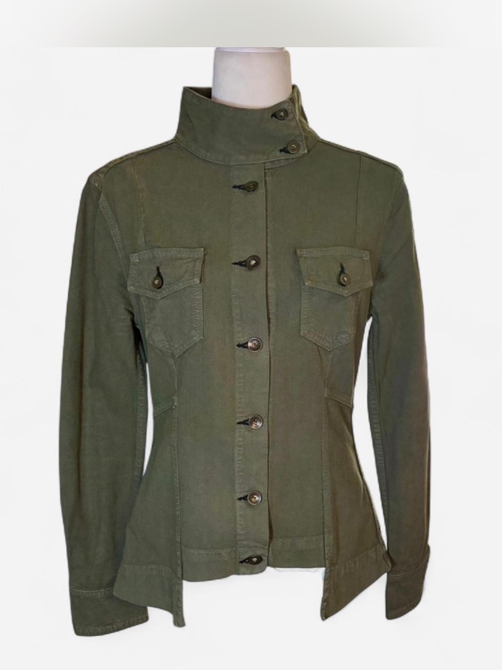 Authentic rag & bone/JEAN olive green military utility jacket in a size Small